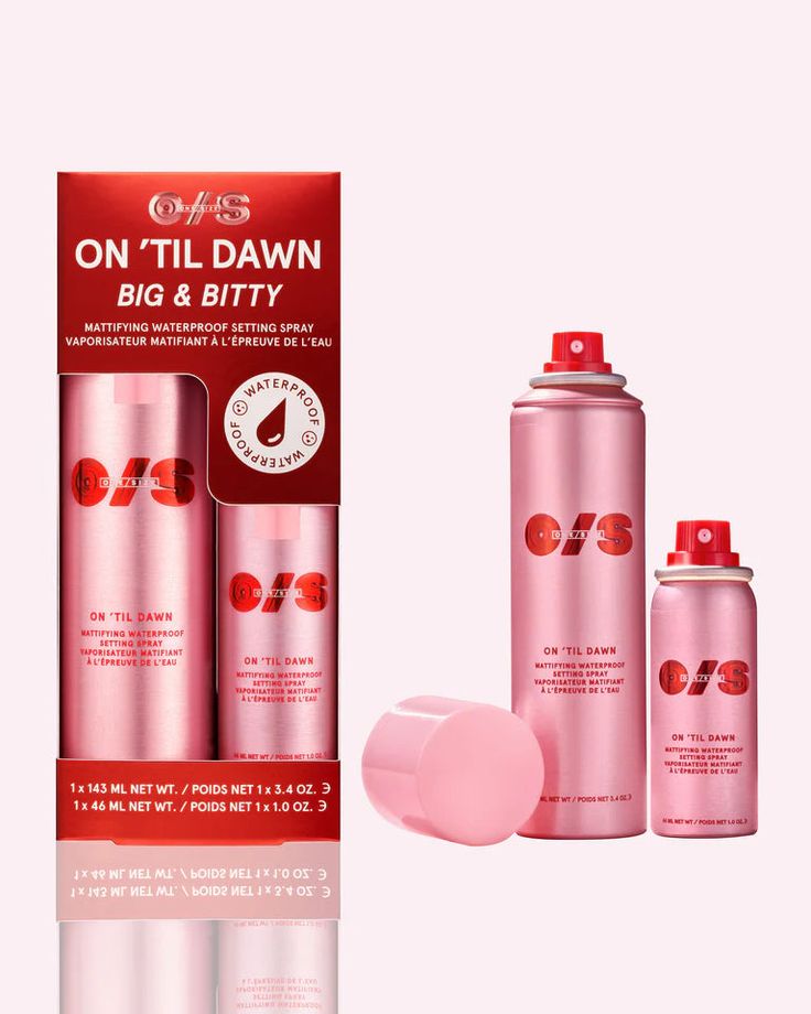 ONE/SIZE On 'Til Dawn Mattifying Waterproof Setting Spray Big & Bitty Duo