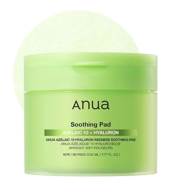 ANUA Azelaic 10 + Hyaluron Redness Soothing Pad โ 60 Pads
