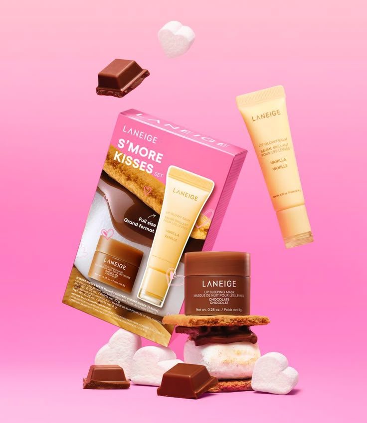 🍫✨ LANEIGE S’MORE KISSES SET – Vanilla + Chocolate (Limited Edition)