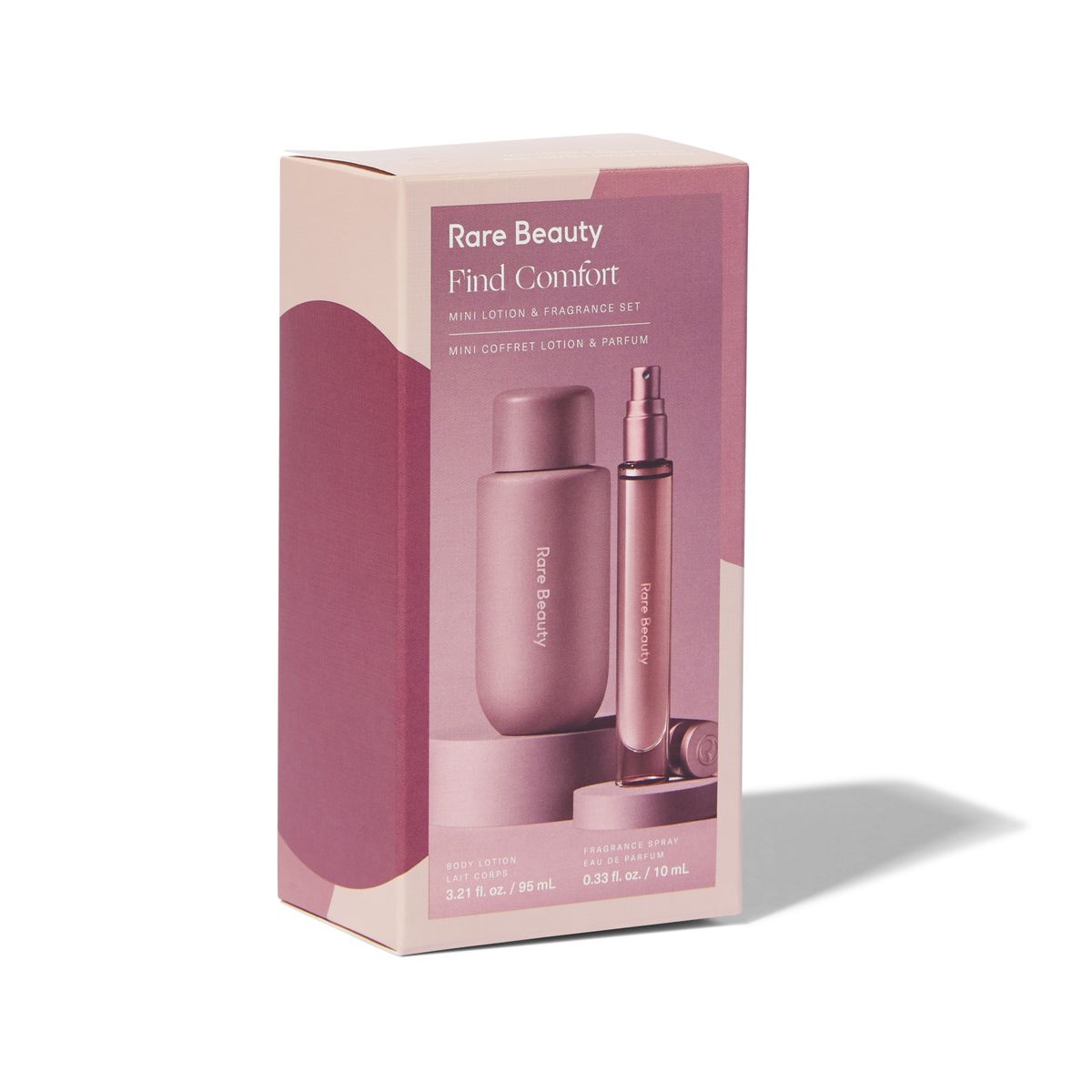 Rare Beauty Find Comfort Mini Lotion & Fragrance Set – Travel Body Lotion & Hair + Body Mist Duo
