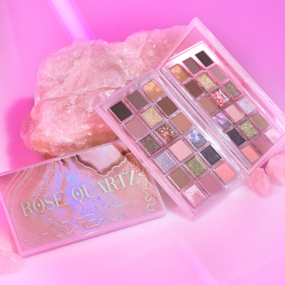 HUDA BEAUTY – Rose Quartz Eyeshadow Palette | Net Wt: approx. 18g