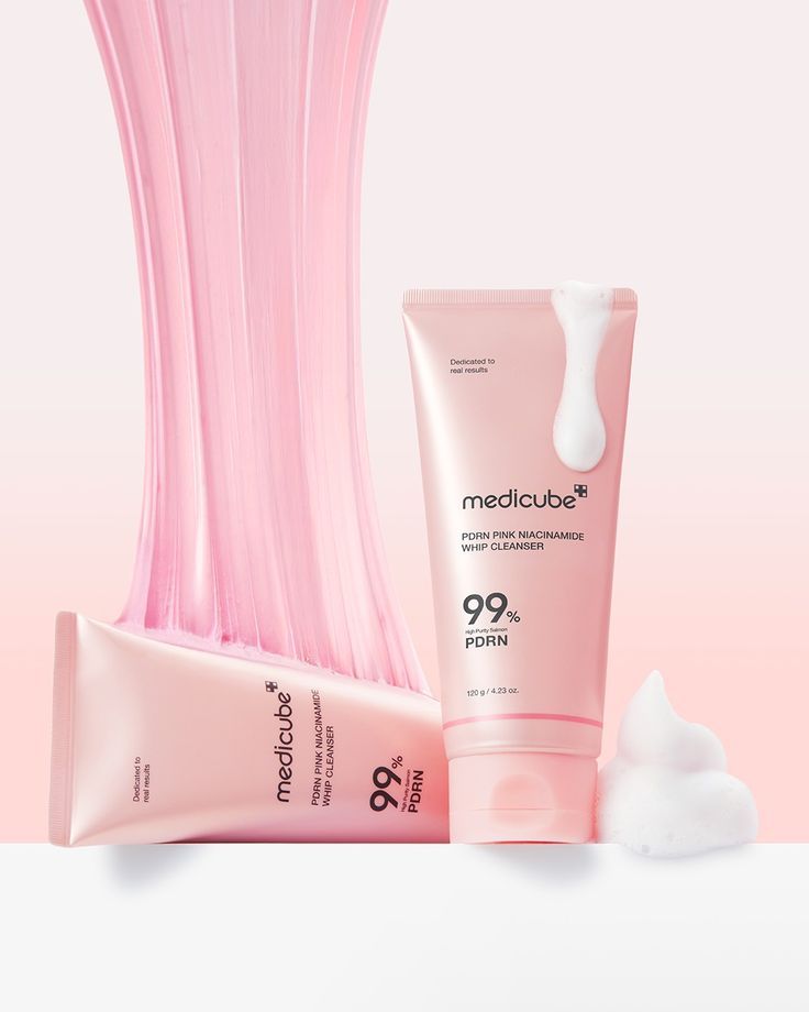 Medicube 99% PDRN Pink Niacinamide Whip Foam Cleanser 120g