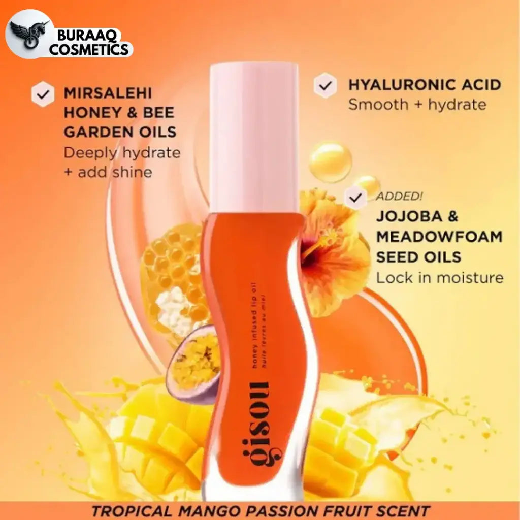 Gisou Honey Infused Lip Oil (mango pasion punch) – 8 mL (0.27 fl oz)