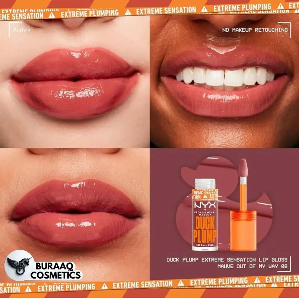NYX Duck Plump Extreme Sensation Lip Gloss – Nude Swing (7ml)