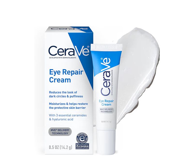 CeraVe Eye Repair Cream – Dark Circles & Puffiness Care | 14.2g (0.5 oz)