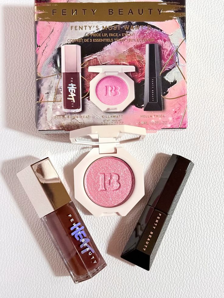 Fenty Beauty – Fenty’s Most Wan’d 3-Piece Lip, Face & Eye Set 🔥 LIMITED EDITION ALERT – Unleash your most wanted looks with this power trio!