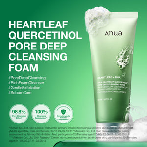 Anua Heartleaf Quercetinol Deep Pore Cleansing Foam 150ml - texture
