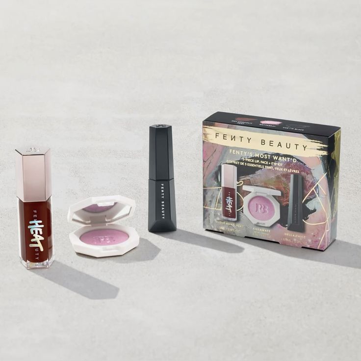 Fenty Beauty – Fenty’s Most Wan’d 3-Piece Lip, Face & Eye Set 🔥 LIMITED EDITION ALERT – Unleash your most wanted looks with this power trio!
