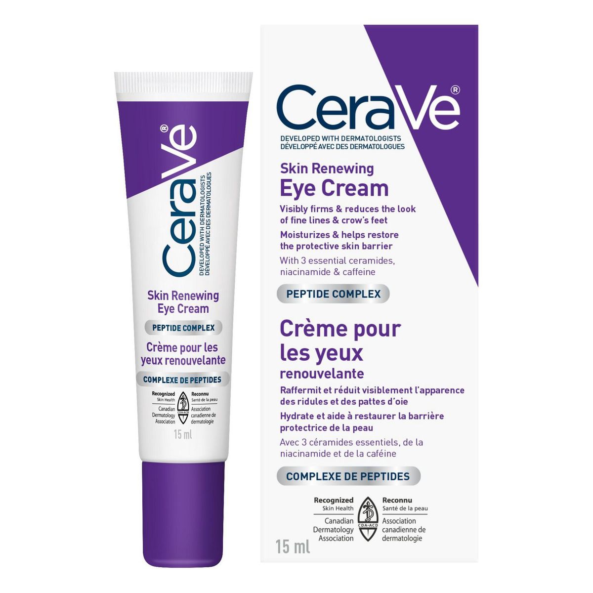CeraVe Skin-Renewing Eye Cream – Dark Circles & Fine Lines Care | 14g (0.5 oz)