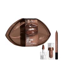 Huda Beauty Juicy Coco Lip Duo | Nude Brown Gloss & Lip Combo
