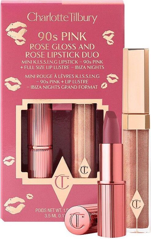 Charlotte Tilbury – 90s Pink Rose Gloss & Lipstick Duo