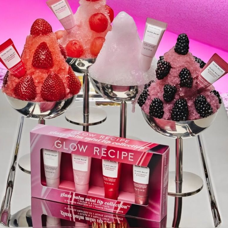 Glow Recipe Glass Balm Mini Lip Collection – 4-Piece Set