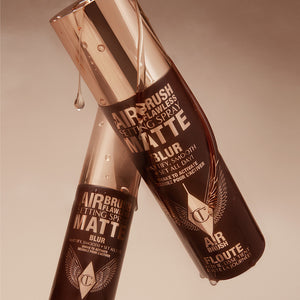 Charlotte Tilbury Airbrush Flawless Setting Spray Matte full size and travel size bottles