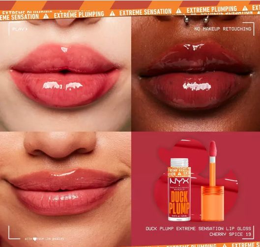 NYX Duck Plump Extreme Sensation Lip Gloss – Cherry Spice 19 (7ml)