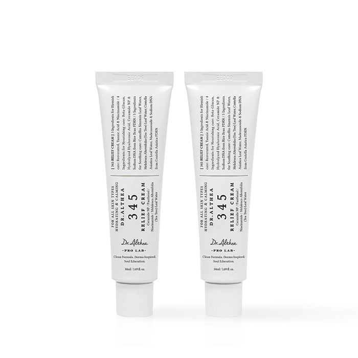 Dr. Althea 345 Relief Cream packaging box and tube