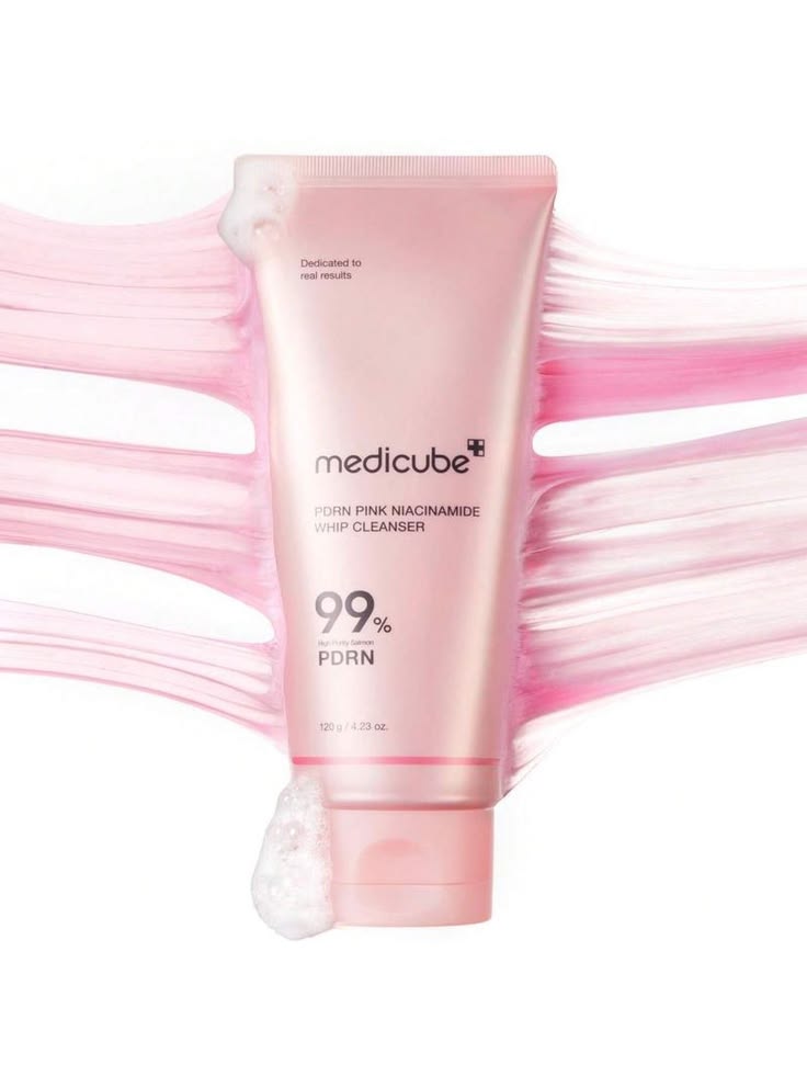 Medicube 99% PDRN Pink Niacinamide Whip Foam Cleanser 120g