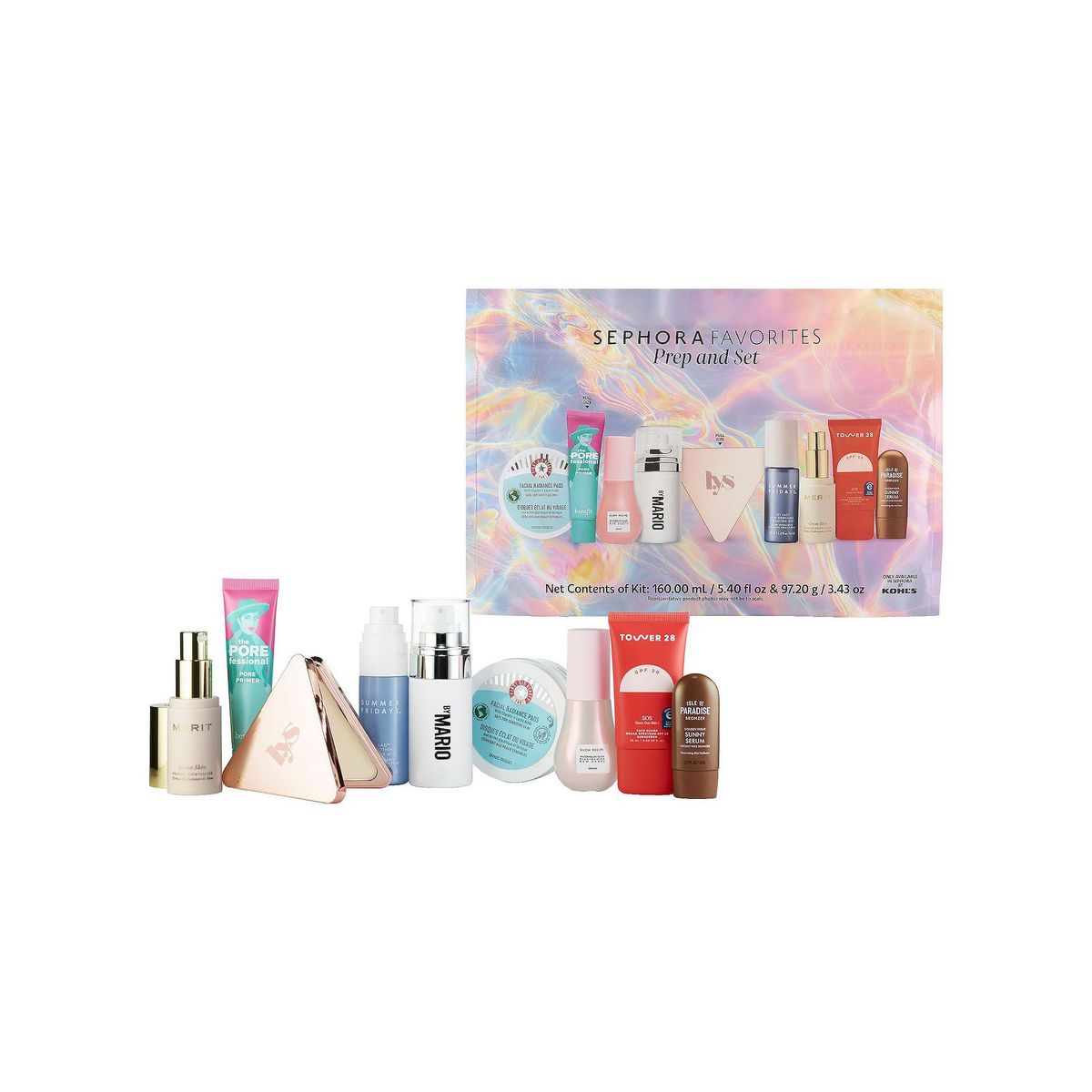 Sephora Favorites Prep & Set Makeup Kit – Primer, Setting Spray & Glow Essentials Value Set
