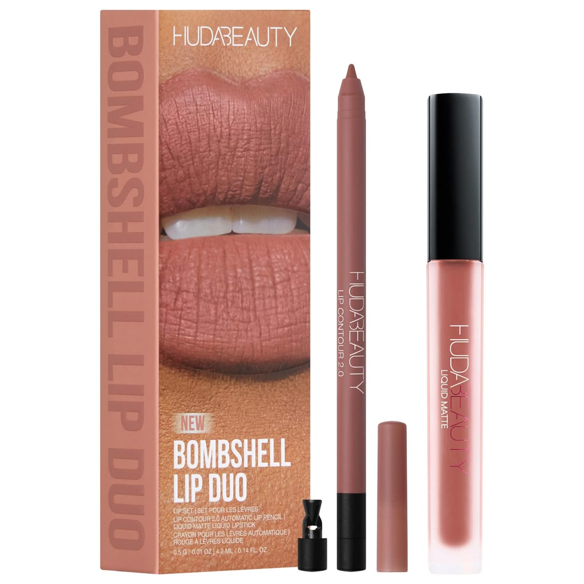 Huda Beauty Bombshell - Lipgloss Und Lipliner - Lip Duo Set