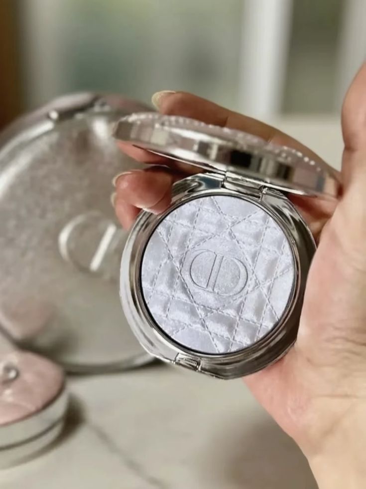 Dior Forever Glow Luminizer – Blue Strobe | Quilted Silver Case