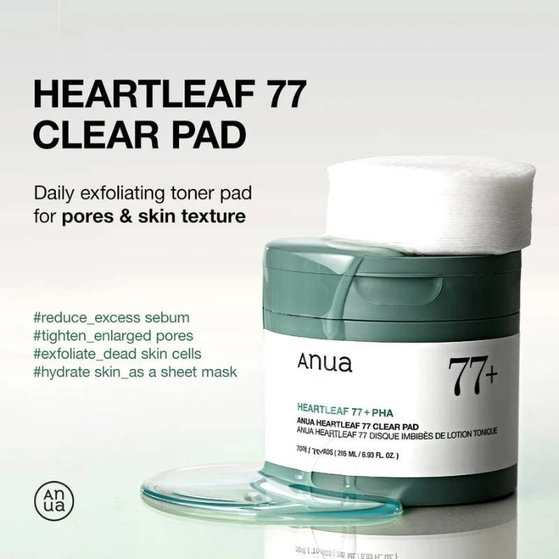 Anua Heartleaf 77% Clear Toner Pad – 70 Patches
