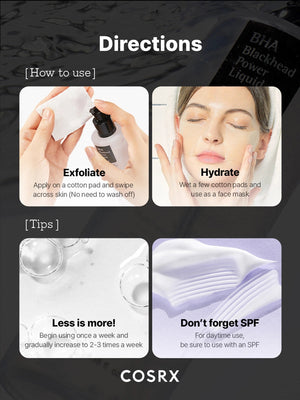 COSRX BHA Blackhead Power Liquid ingredients highlight