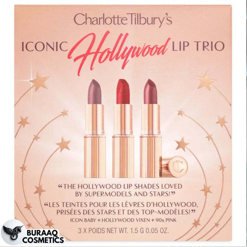 Charlotte Tilbury Iconic Hollywood Lip Trio – 3 x 1.5g
