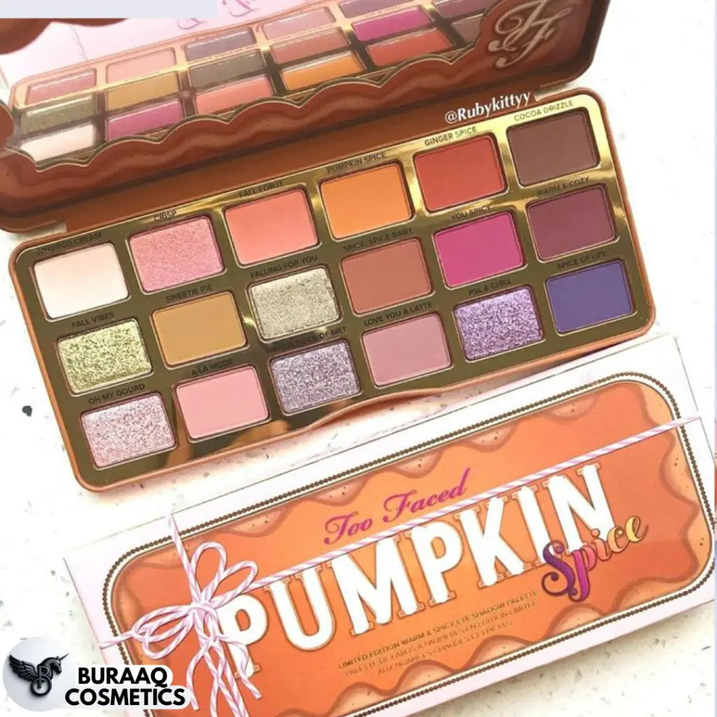 Too Faced Pumpkin Spice Eyeshadow Palette – 18 Warm & Spicy Shades