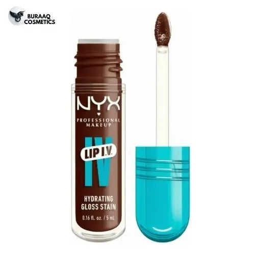 💄 NYX Professional Makeup Lip I.V. Hydrating Lip Gloss Stain – Water Bout Wine 5ml
