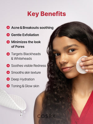 COSRX One Step Original Blemish Pore Clear Pad texture close-up