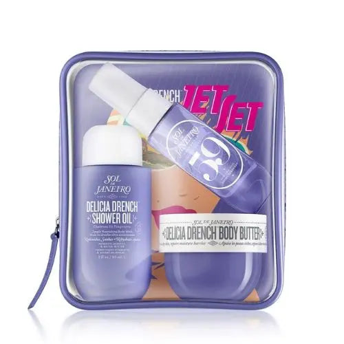 💜 Sol de Janeiro Delícia Drench “Jet Set” Travel Kit – 3-Piece (ml / gsol