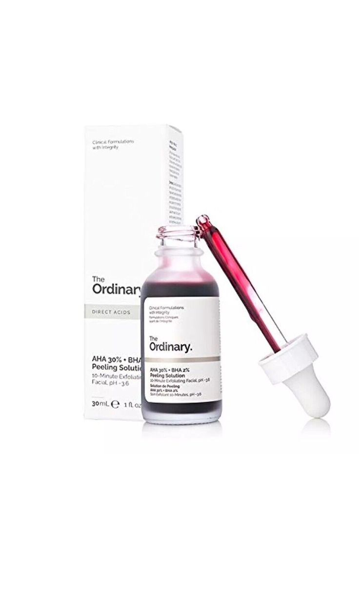 The Ordinary AHA 30% + BHA 2% Peeling Solution (30ml) | 10-Minute Exfoliating Facial