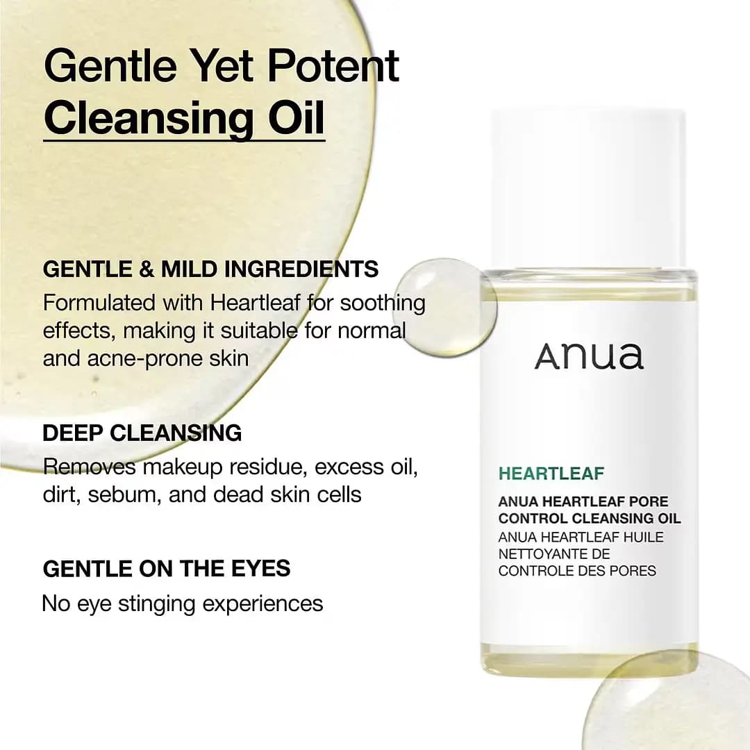 Anua Heartleaf Pore Control Cleansing Oil – 20ml Mini