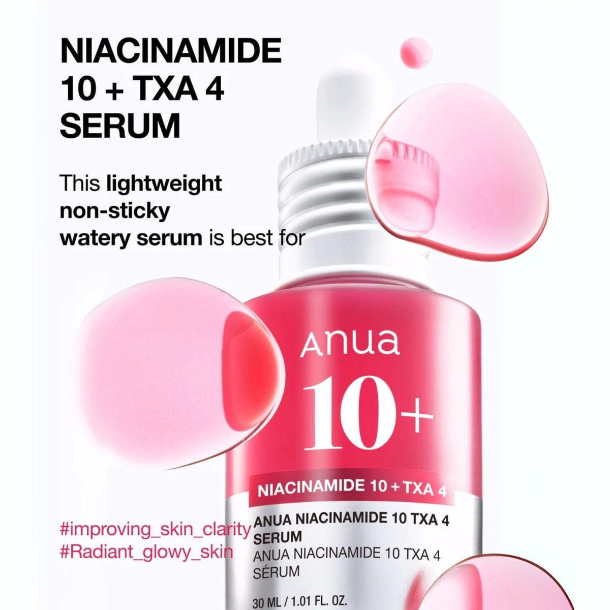 Anua Niacinamide 10 TXA 4 Serum 30ml bottle with details