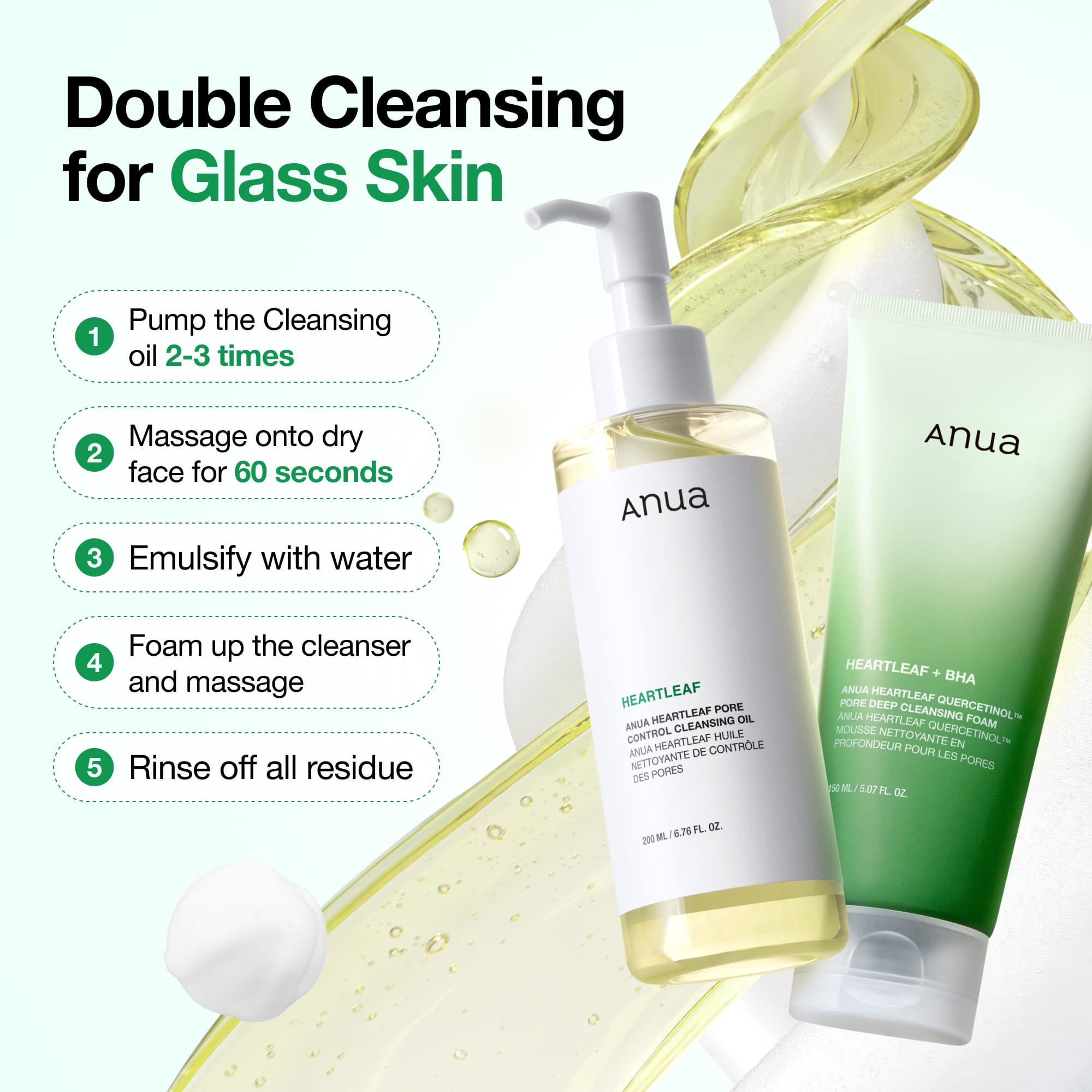 Anua Heartleaf Pore Control Cleansing Oil 200ml - packaging