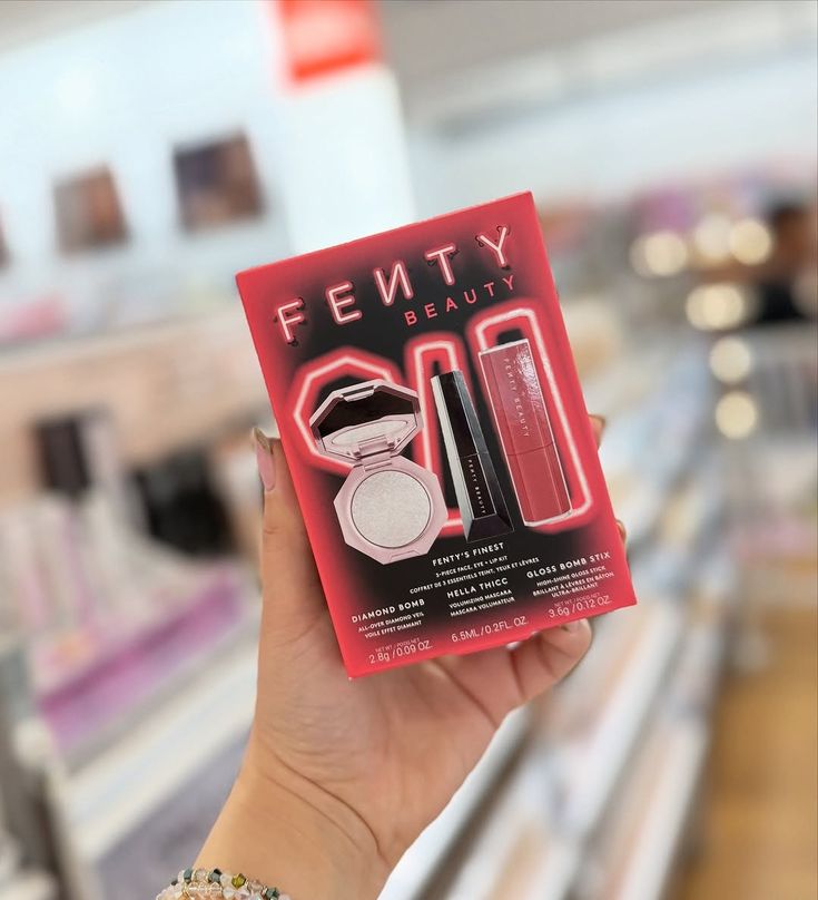 Fenty Beauty Fenty’s Finest Mini Set | Diamond Bomb, Hella Thicc Mascara & Gloss Bomb Stix