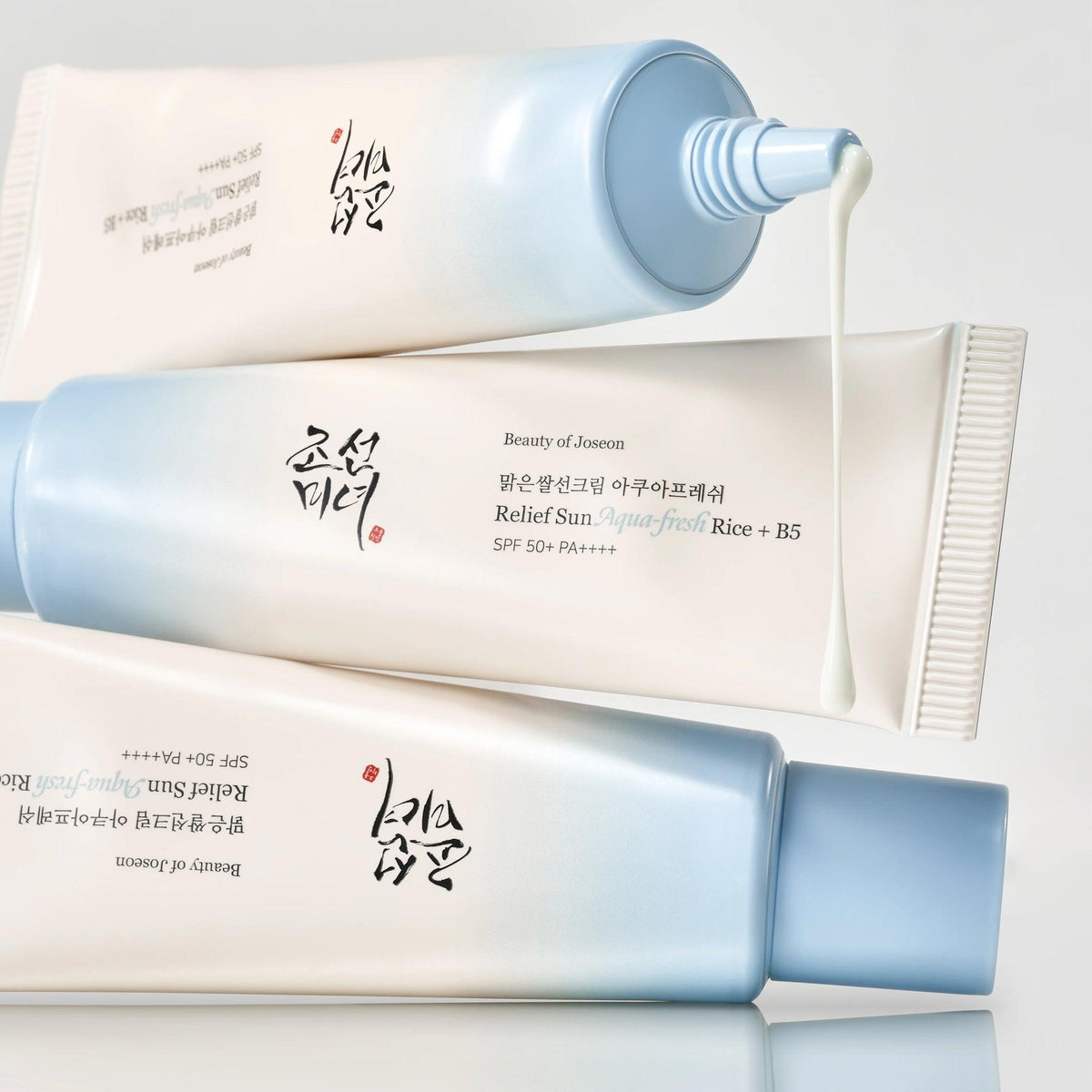 Beauty of Joseon Relief Sun Aqua-Fresh Rice + B5 SPF50+ review swatch