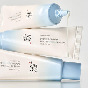 Beauty of Joseon Relief Sun Aqua-Fresh Rice + B5 SPF50+ review swatch