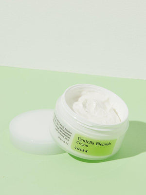 COSRX Centella Blemish Cream application