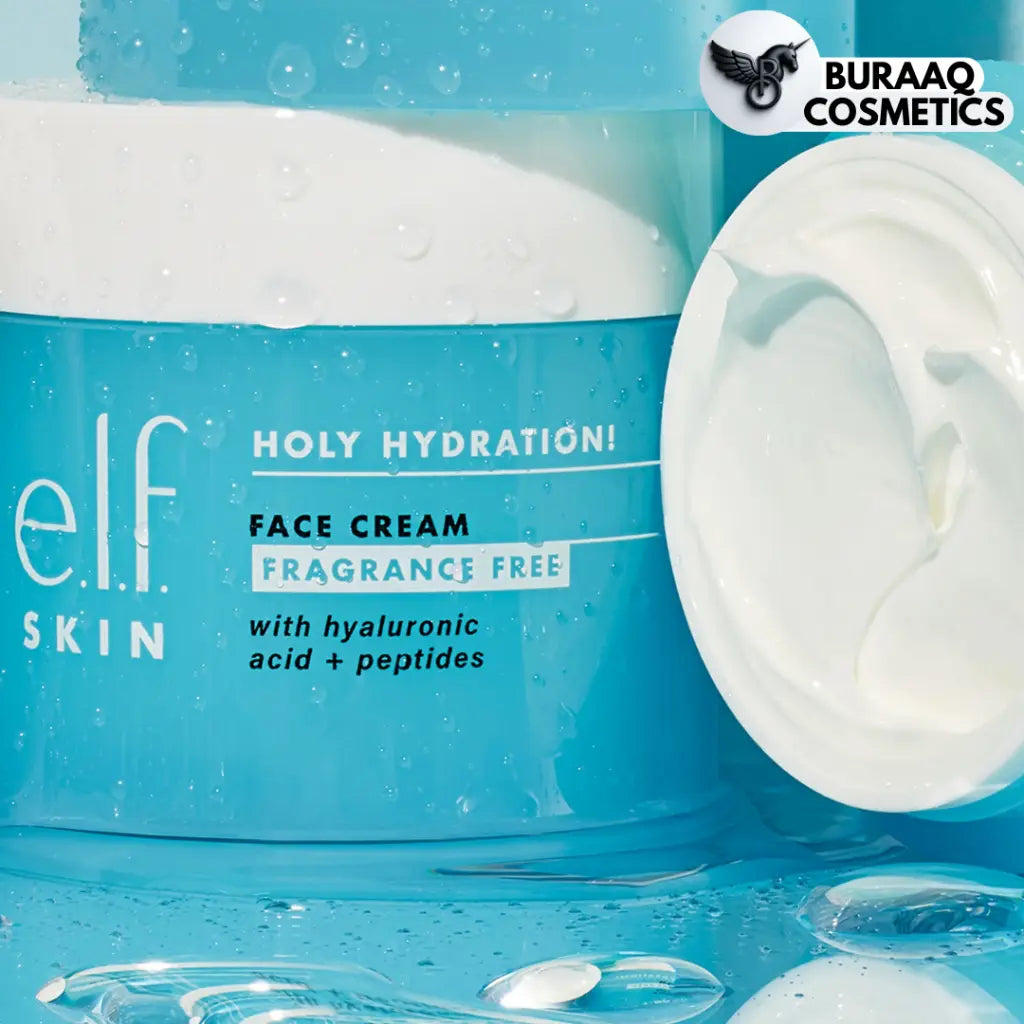 e.l.f. Skin Holy Hydration! Face Cream – Fragrance Free – 15g (Mini Size)